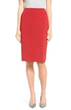 Women's Halogen Ponte Pencil Skirt - Red