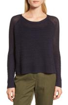 Women's Nordstrom Signature Mixed Stitch Sweater - Blue