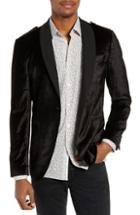 Men's John Varvatos Star Usa Shawl Collar Velvet Dinner Jacket R - Black