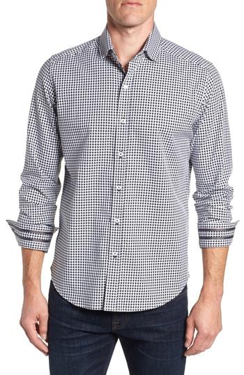Men's Robert Graham Emmett Tailored Fit Sport Shirt - Black