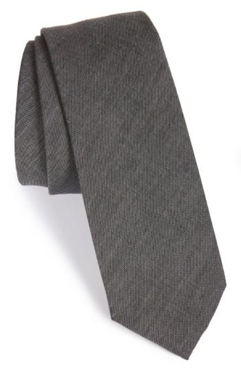 Men's The Tie Bar Cotton Tie, Size - Grey