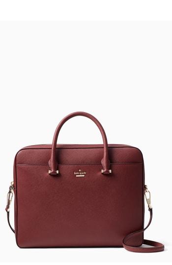Kate Spade New York Saffiano Leather Laptop Bag - Red