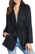 Women's Hinge Drapey Utility Jacket, Size - Black
