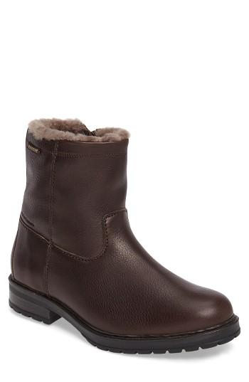 Men's Mephisto Leonardo Genuine Shearling Lined Boot .5 M - Brown