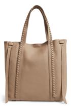 Allsaints Ray Leather Tote - Grey