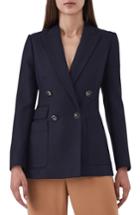 Women's Reiss Tate Double Breasted Jacket Us / 4 Uk - Blue