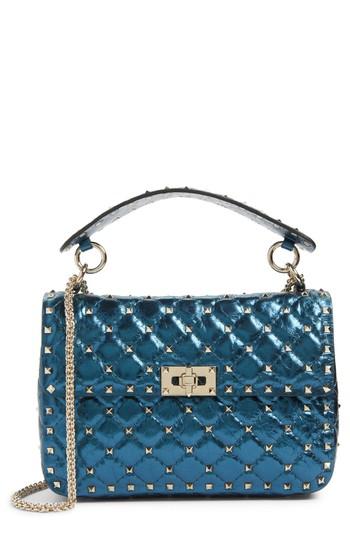 Valentino Garavani Medium Rockstud Spike Lambskin Shoulder Bag -