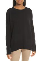 Women's Theory Karenia R Cashmere Sweater, Size - Black