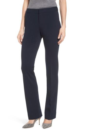 Petite Women's Nydj Stretch Knit Trousers P - Blue