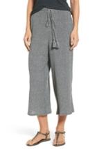 Women's Bp. Crinkled Wide Leg Crop Pants, Size - Black