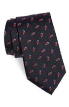 Men's Nordstrom Men's Shop Candy Cane Silk Tie, Size X-long - Blue