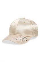 Women's Bp. Floral Embroidered Satin Ball Cap -