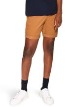 Men's Topman Skinny Fit Chino Shorts - Brown