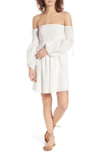 Women's Lush Off The Shoulder Minidress - Ivory