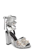 Women's Kenneth Cole New York Dierdre Embellished Sandal M - Metallic