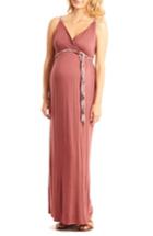 Women's Everly Grey Sofia Maternity/nursing Maxi Dress - Red