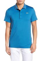 Men's Lacoste Sport Lettering Stretch Tech Jersey Polo (4xl) - Blue