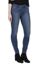 Women's Paige Transcend - Hoxton High Waist Ankle Skinny Jeans - Blue