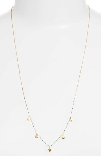 Women's Argento Vivo Enamel Bead Mirror Drop Necklace