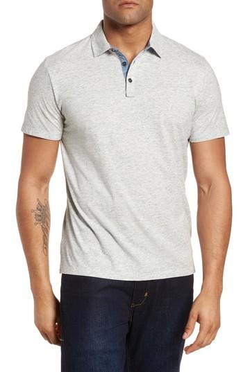 Men's Robert Barakett John Smith Polo, Size - Grey