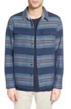 Men's Outerknown Plaid Flannel Trim Fit Sport Shirt - Blue