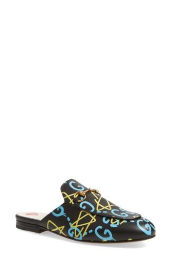 Women's Gucci 'princetown' Mule Loafer Us / 42eu - Black