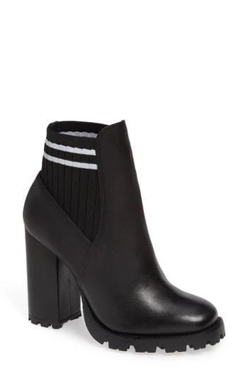 Women's Schutz Ilenne Platform Sock Bootie .5 M - Black