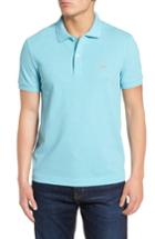 Men's Lacoste 'white Croc' Fit Pique Polo, Size 3(s) - Green