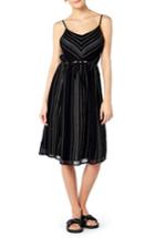 Women's Michael Stars Beach Stripe Midi Dress - Black