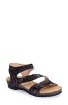 Women's Think! 'dumia' Three Strap Sandal -5.5us / 36eu - Black (online Only)