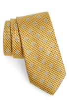 Men's Nordstrom Men's Shop Textured Floral Silk Tie, Size - Metallic