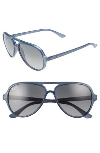 Women's Ray-ban 59mm Resin Aviator Sunglasses - Blue