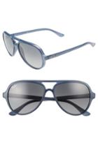 Women's Ray-ban 59mm Resin Aviator Sunglasses - Blue