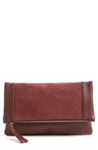 Sole Society Jemma Suede Clutch - Red