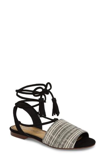 Women's Splendid Fidel Ankle Tie Sandal M - Black