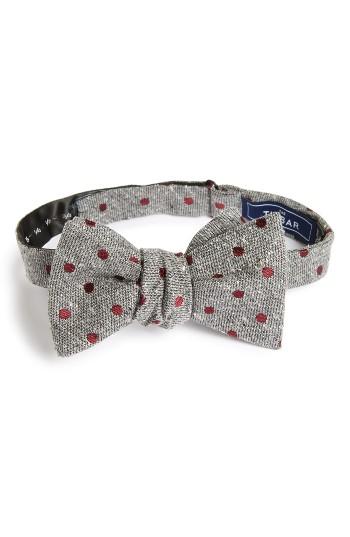 Men's The Tie Bar Revolve Dots Silk Bow Tie, Size - Red
