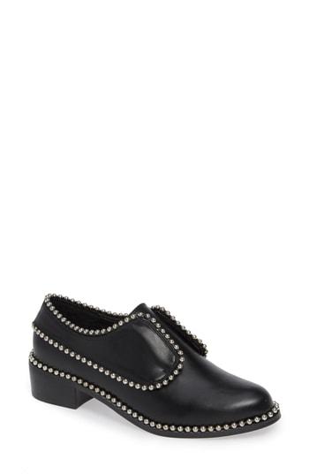 Women's Matisse Alexa Beaded Laceless Derby .5 M - Black