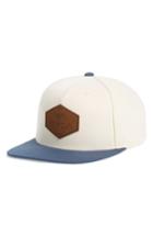 Men's Rvca What Logo Patch Baseball Cap - White