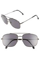 Men's Carrera Eyewear 60mm Special Fit Polarized Navigator Sunglasses - Dark Ruthenium/ Black