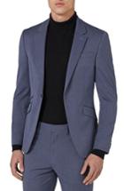 Men's Topman Muscle Fit Suit Jacket 32 - Blue