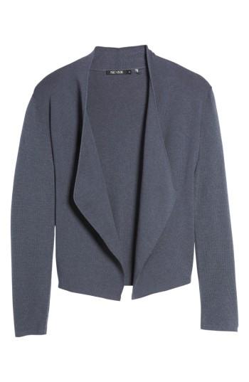 Women's Nic+zoe Drape Front Cardigan - Blue