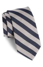 Men's Gitman Stripe Silk Tie, Size - Grey