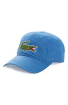 Men's Lacoste 'big Croc' Logo Embroidered Cap - Green