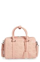 Mcm Small Boston Monogram Leather Satchel -