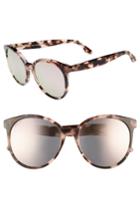 Women's Diff Cosmo 56mm Polarized Round Sunglasses - Himalayan Tortoise/ Taupe