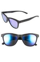 Women's Oakley Moonlighter 53mm Polarized Sunglasses - Matte Black/ Violet Iridium P