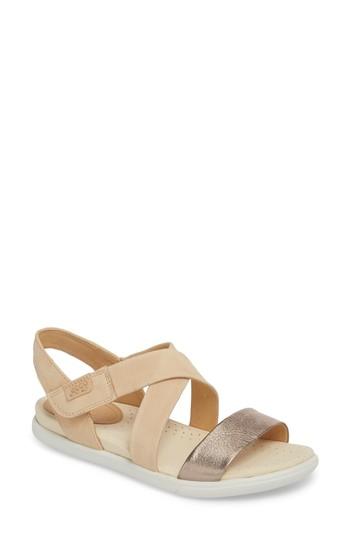 Women's Ecco Damara Cross-strap Sandal -6.5us / 37eu - Grey