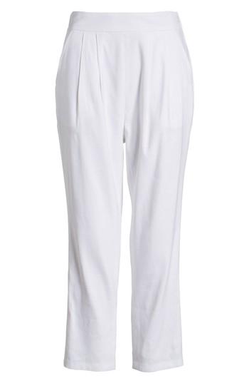 Women's Leith Pleat Front Crop Pants - Ivory