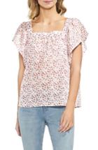 Women's Vince Camuto Floral Print Blouse, Size - White