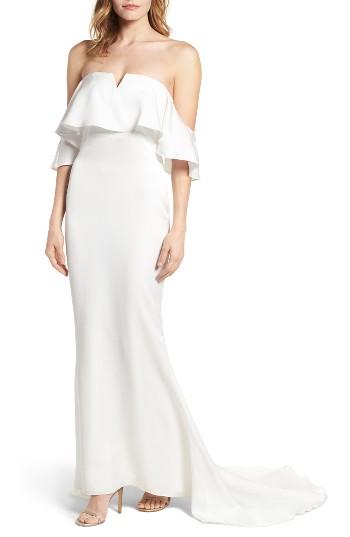 Women's Lovers + Friends The Santa Barbara Strapless Gown